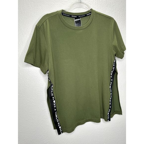 Adidas x Karlie Kloss Olive Oversize  Side Slit Training Tshirt xs - Picture 2 of 16